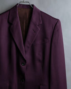"JEAN PAUL GAULTIER FEMME"
 Beautiful purple color shaped wool tailored jacket