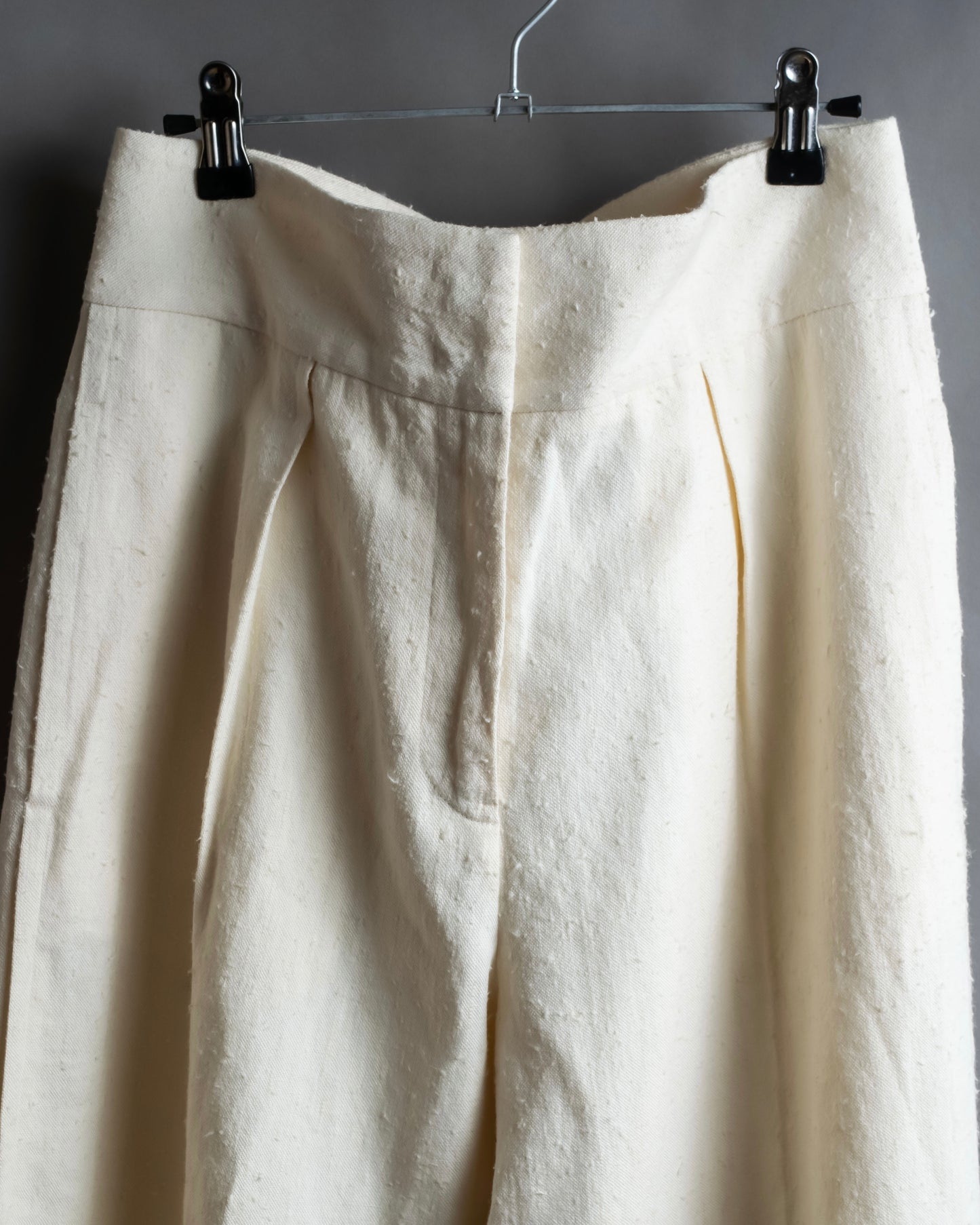 "JIL SANDER" Deep pleat wide tapered slacks