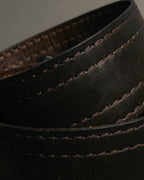 “Yves Saint Laurent” 00’s Wide eyelet leather belt
