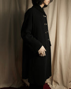 "Valentino Garavani"Shawl collar A-line silhouette long coat