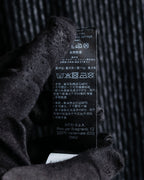 "GIORGIO ARMANI" Waffle low gauge knit fringe design stole