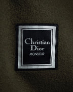 "Christian Dior" Single-breasted 100% cashmere chester coat