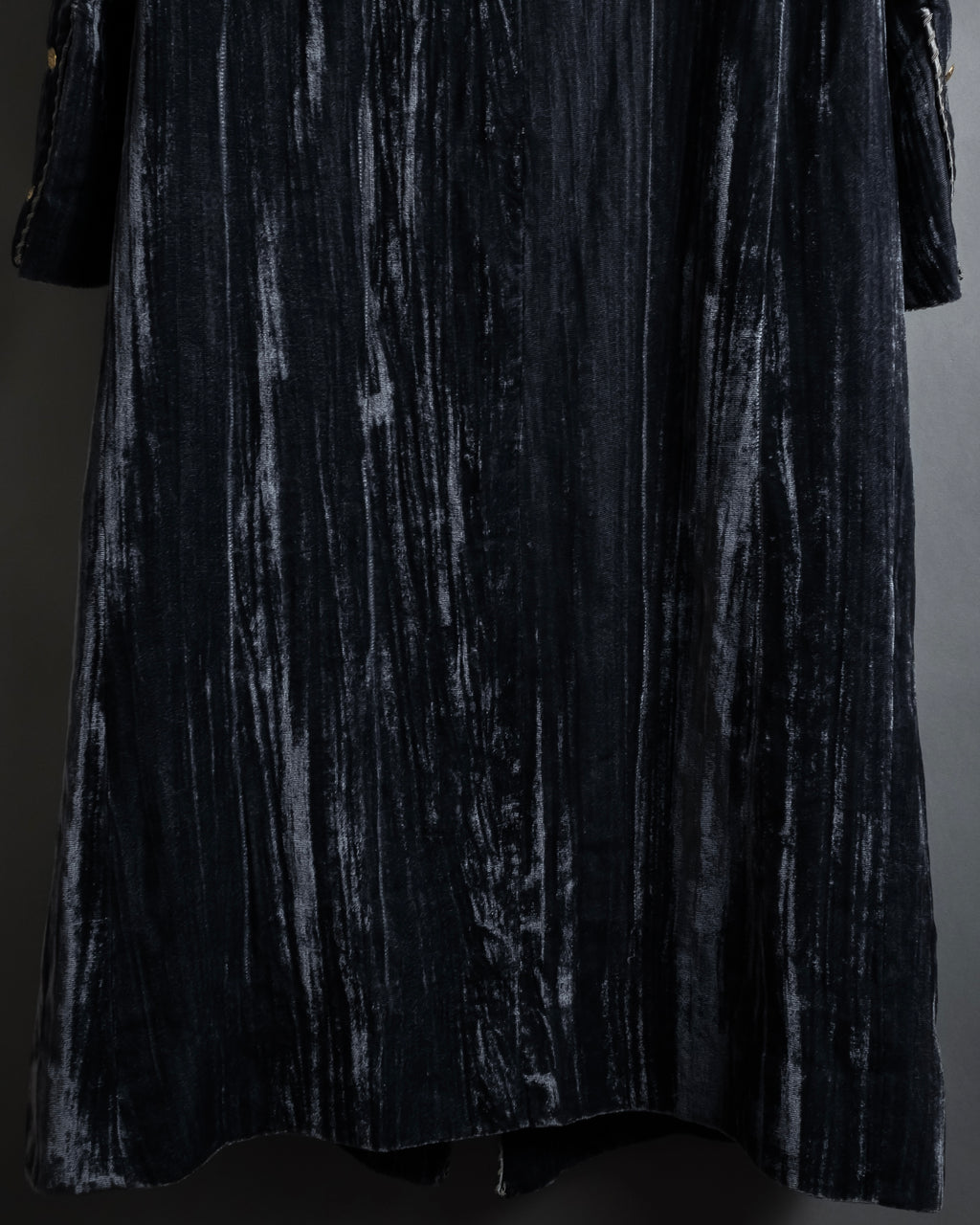 -SPECIAL- "CHANEL" 90's-00's Crushed velvet long dress
