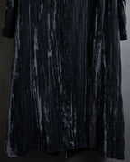 -SPECIAL- "CHANEL" 90's-00's Crushed velvet long dress