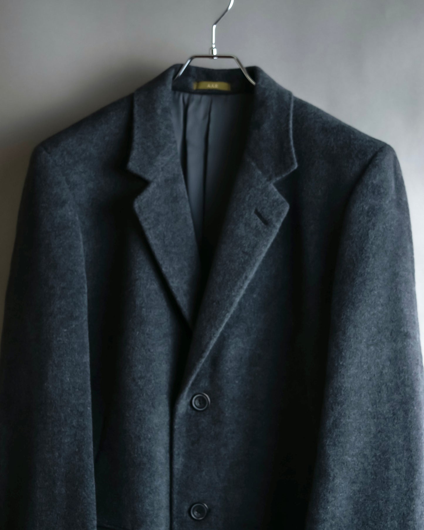 "GIANERANCO FERRE" Angora wool blend long chester coat