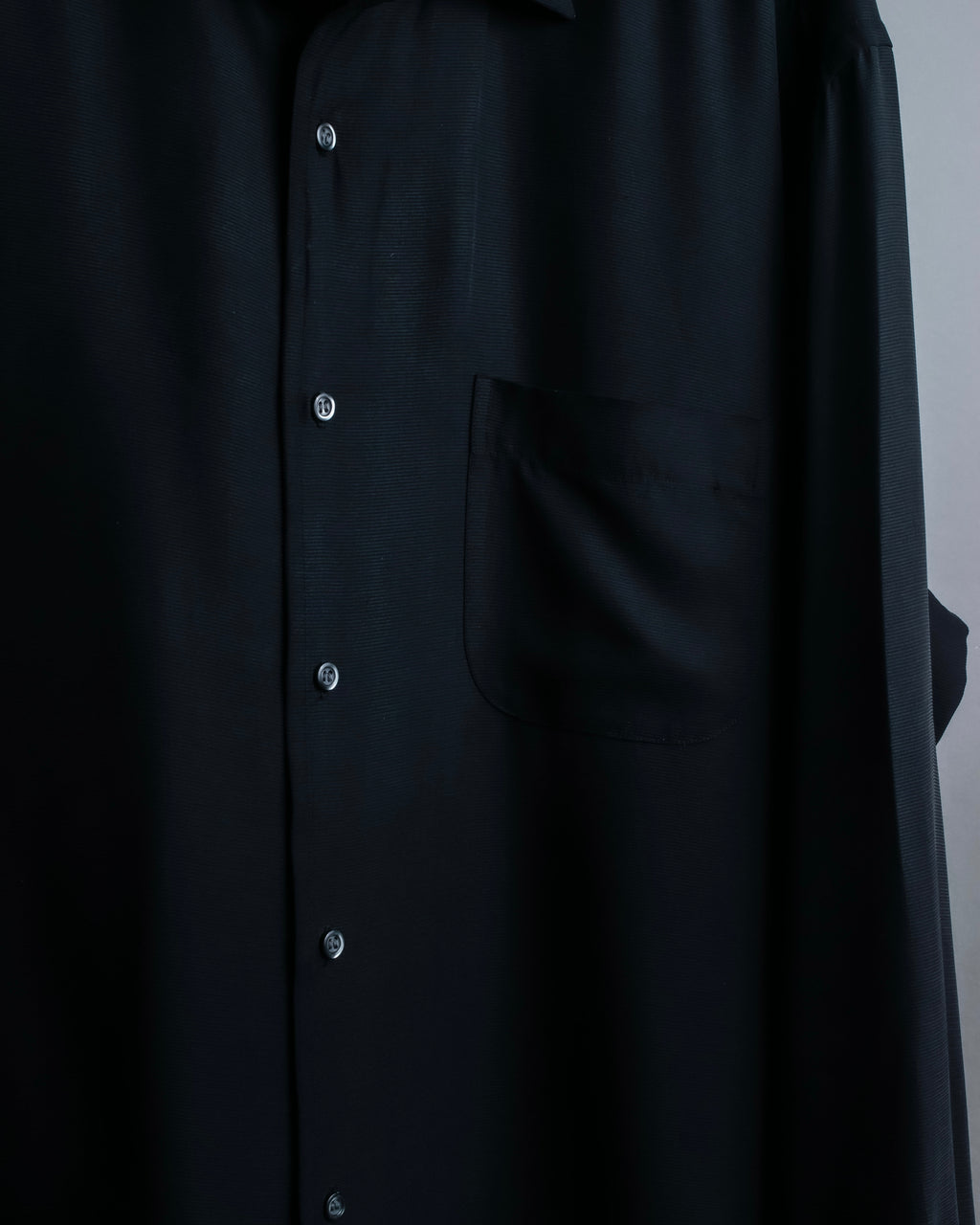 "HUGO BOSS" Striped fabric super oversized black shirt