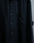 "HUGO BOSS" Striped fabric super oversized black shirt