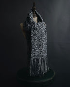 "CHANEL" 2005AW fantasy yarn embellished fringe scarf
