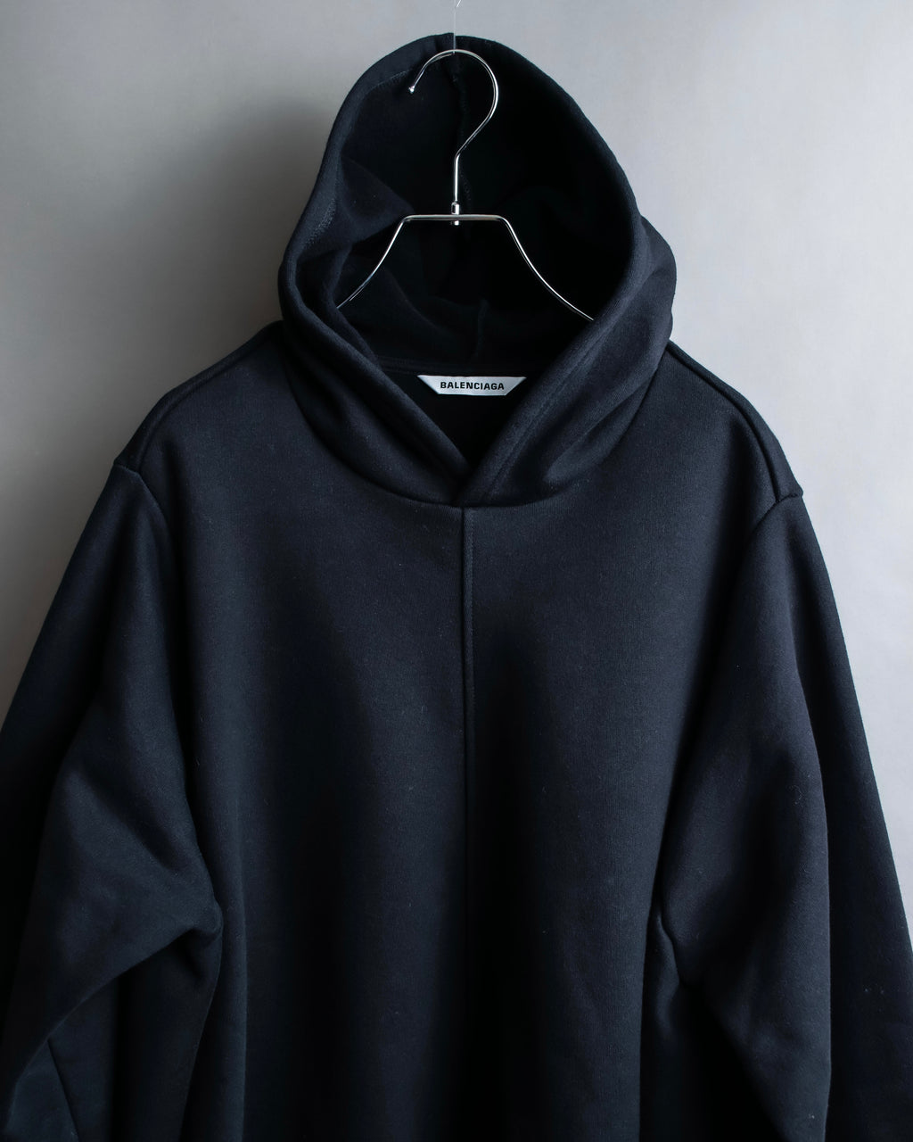 "BALENCIAGA" Oversized poncho flare silhouette hoodie