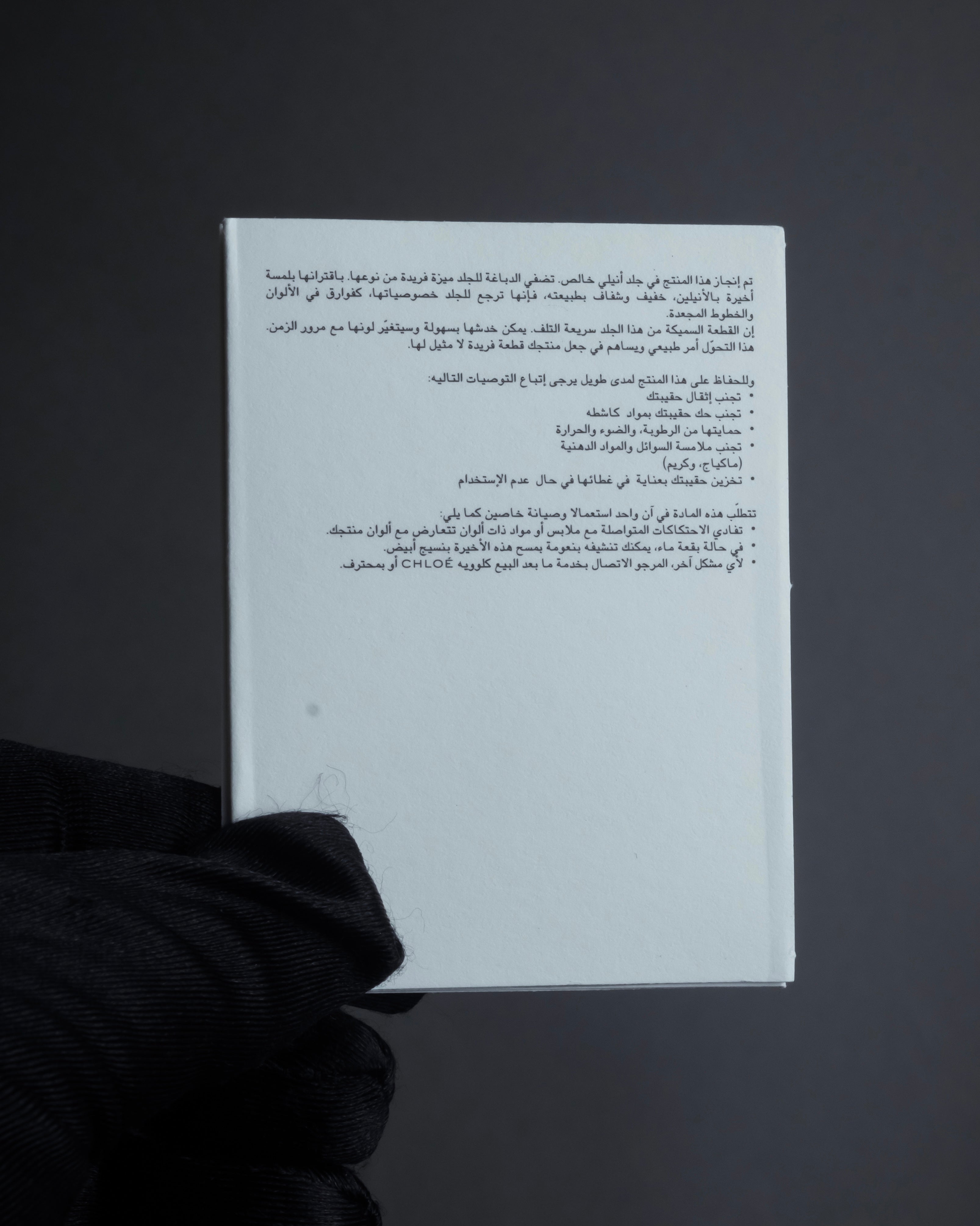 "Chloe" Georgia double flap design leather bag