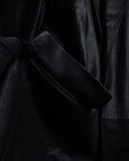 "HUGO BOSS" Oversized calf leather tailored jacket