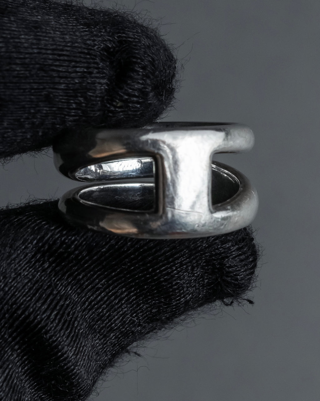 "Tiffany&Co" Open diagonal silver925 ring