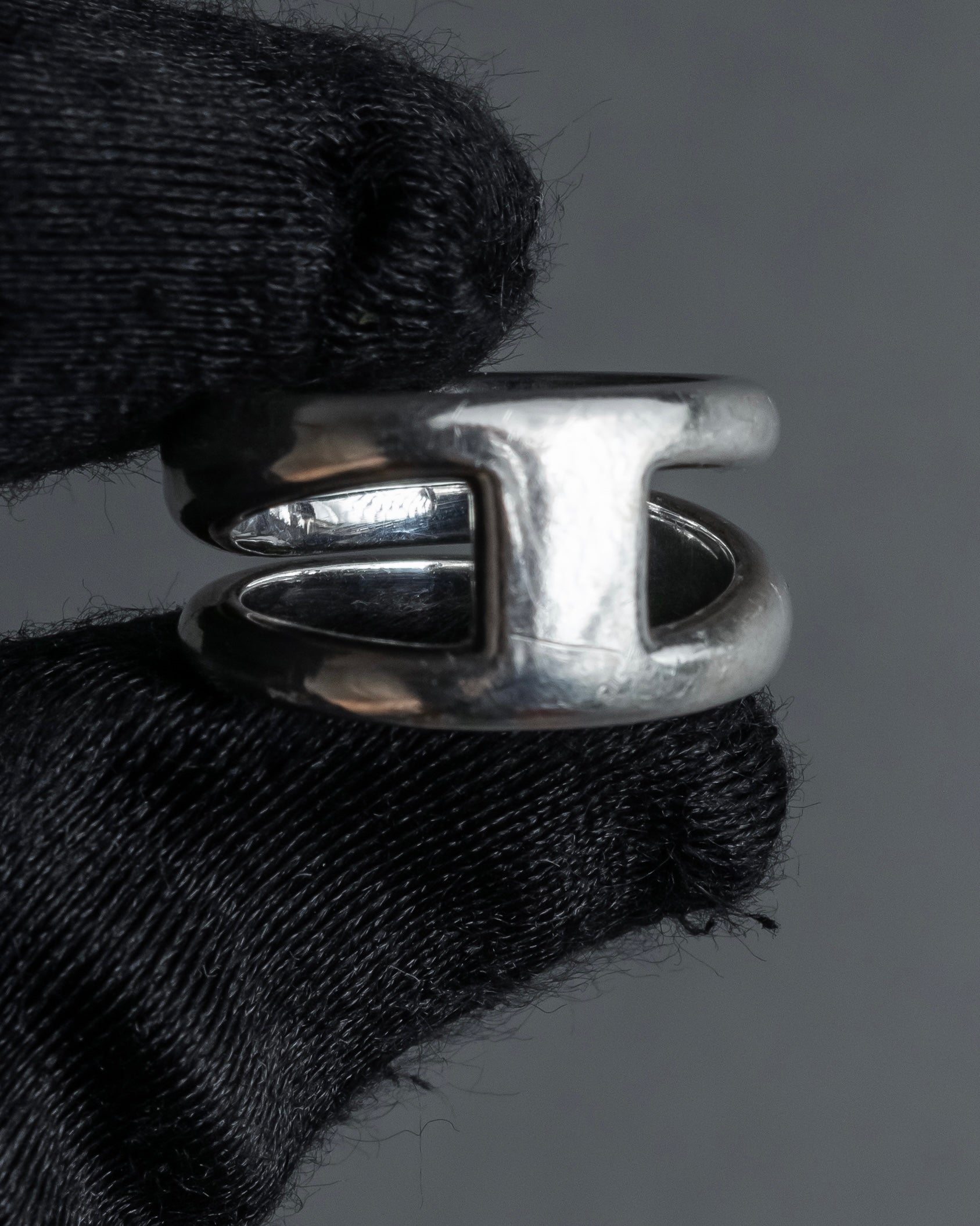 "Tiffany&Co" Open diagonal silver925 ring