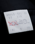 "BURBERRYS" British tweed fly front stand collar coat