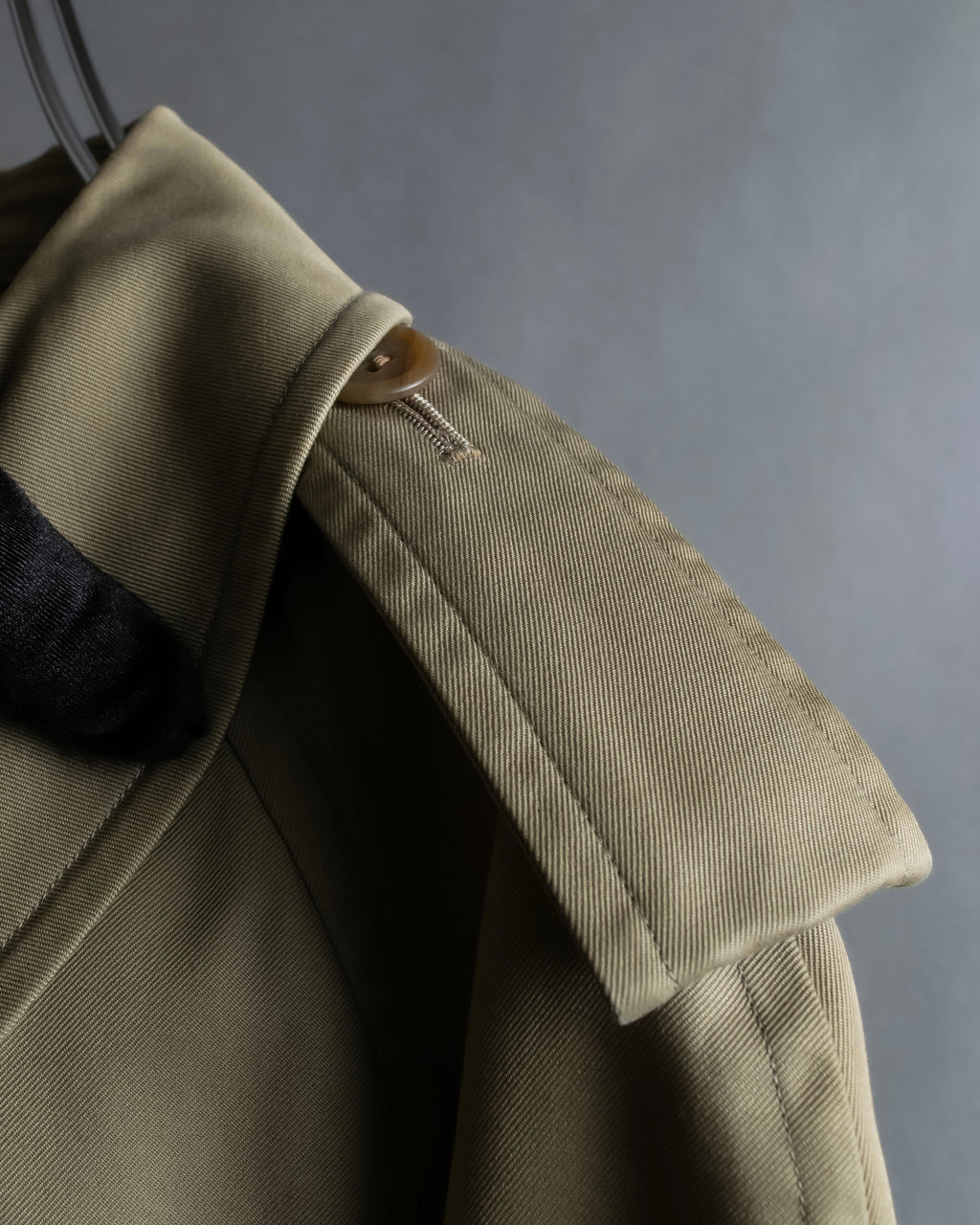 "BURBERRYS" Military detail long trench coat