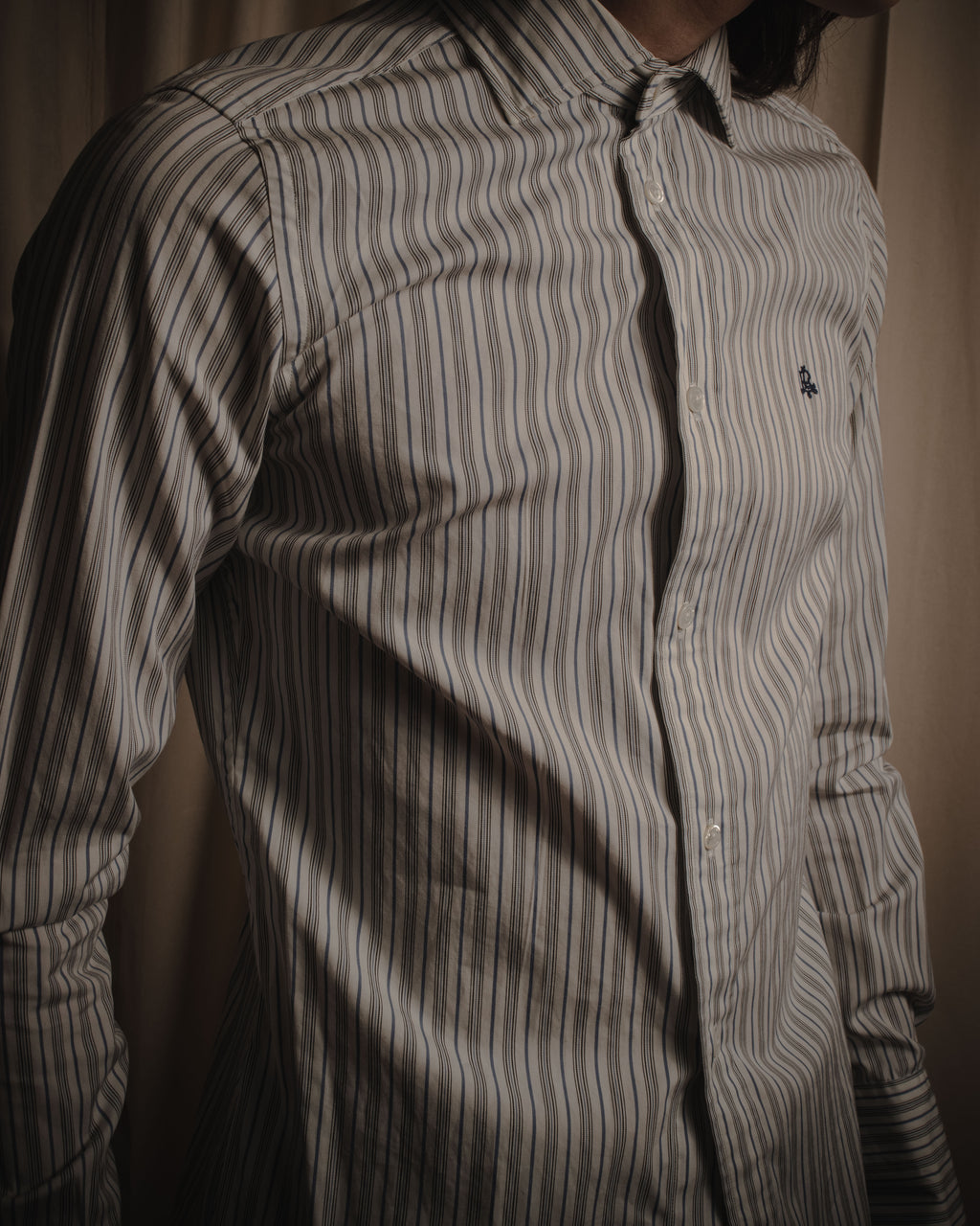"Ralph Lauren" Classically tailored striped dress shirt