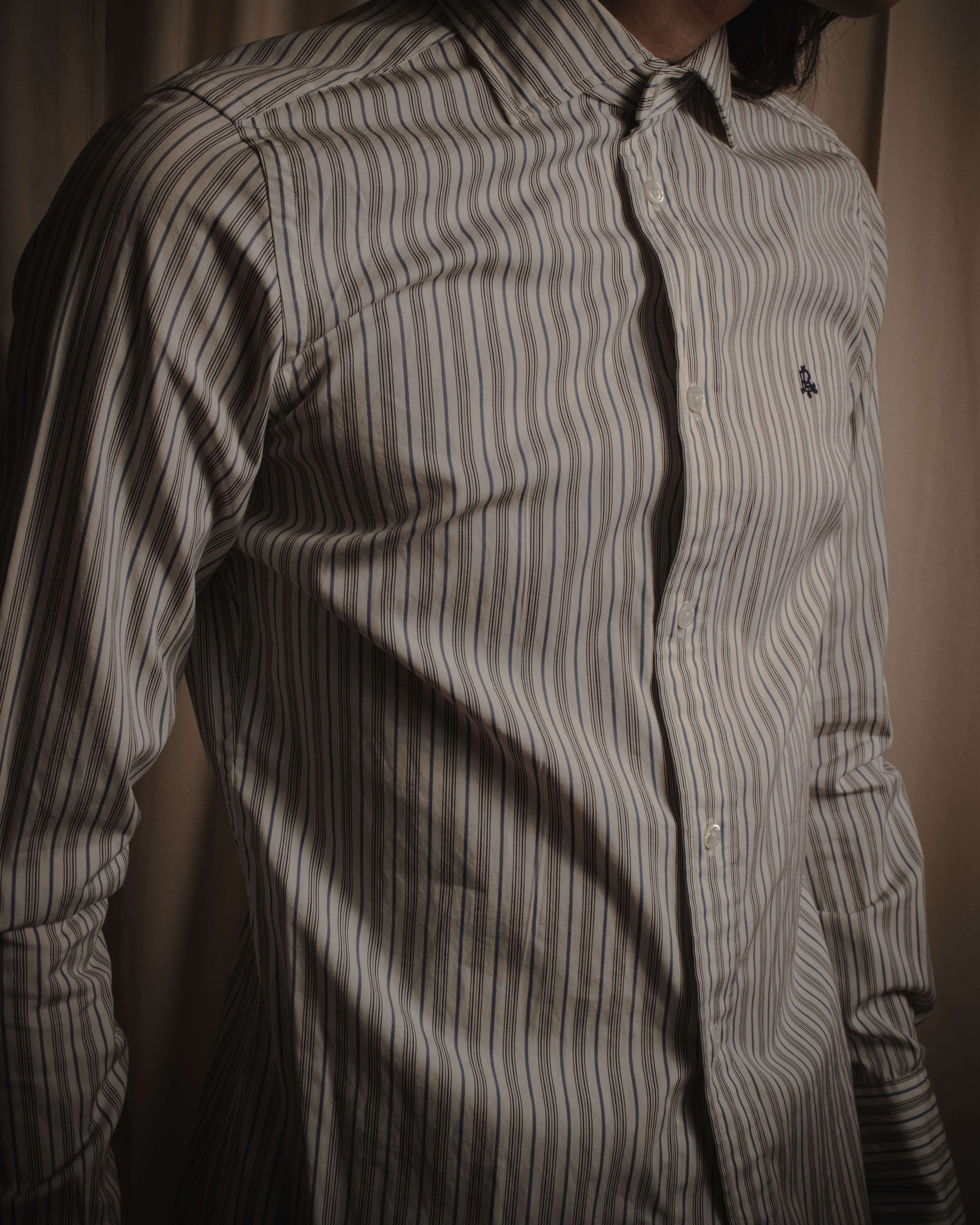 "Ralph Lauren" Classically tailored striped dress shirt