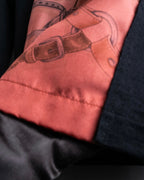 "COMME des GARCONS" Belt pattern docking design knit sew