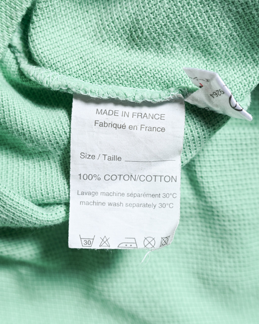 CÉLINE/ Logo Emblem Polo Shirt Mint Green