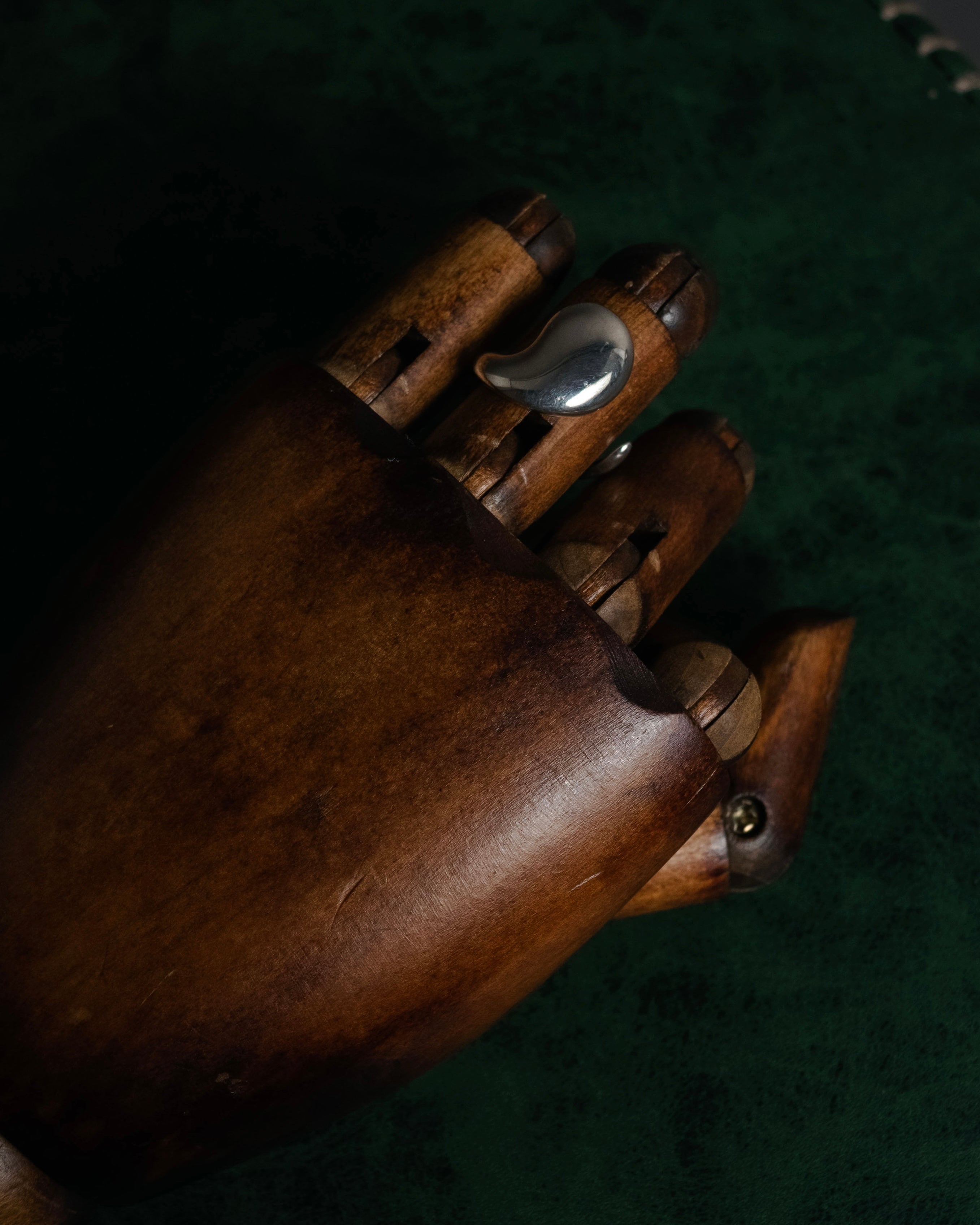 “Georg Jensen” 70’s-90’s Organic spiral silver ring