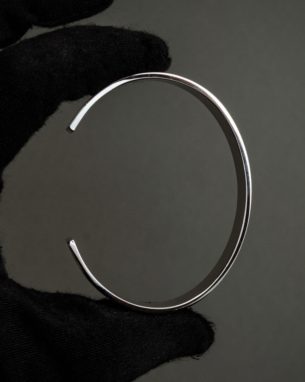 "DIOR HOMME" Logo engraved silver bangle