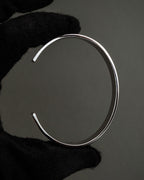 "DIOR HOMME" Logo engraved silver bangle