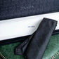 "PRADA" Heather grey wool narrow neck tie