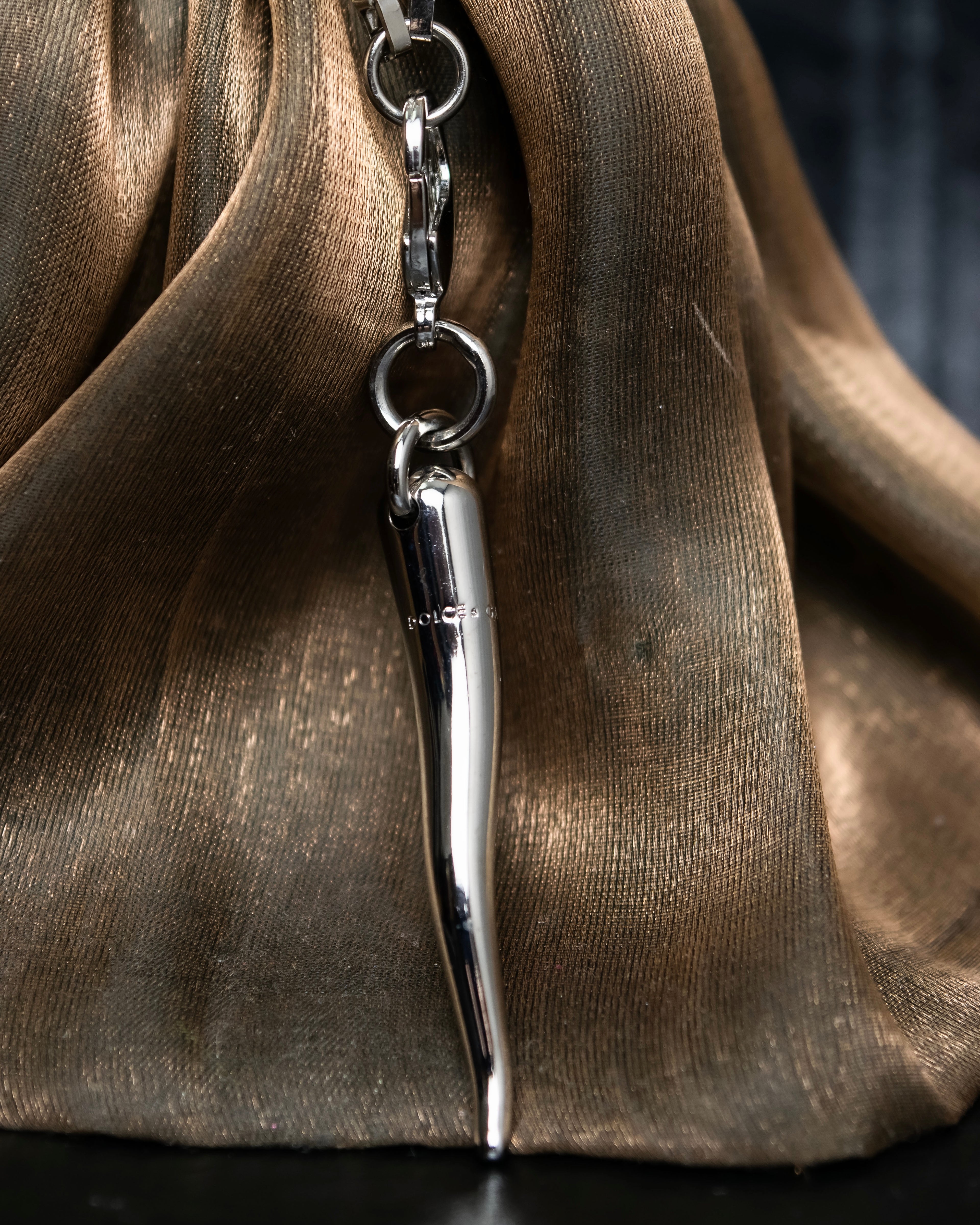 "Dolce &amp; Gabbana" Botanical design silver necklace