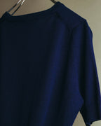 "JOHN SMEDLEY" 90's-00's Fine gauge short sleeve wool knit sweater