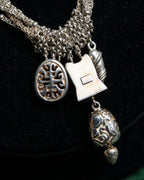 "Folli Follie" Symbolic charm design chain necklace