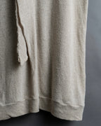 "Y's" Linen cotton mix ruffle design tank top