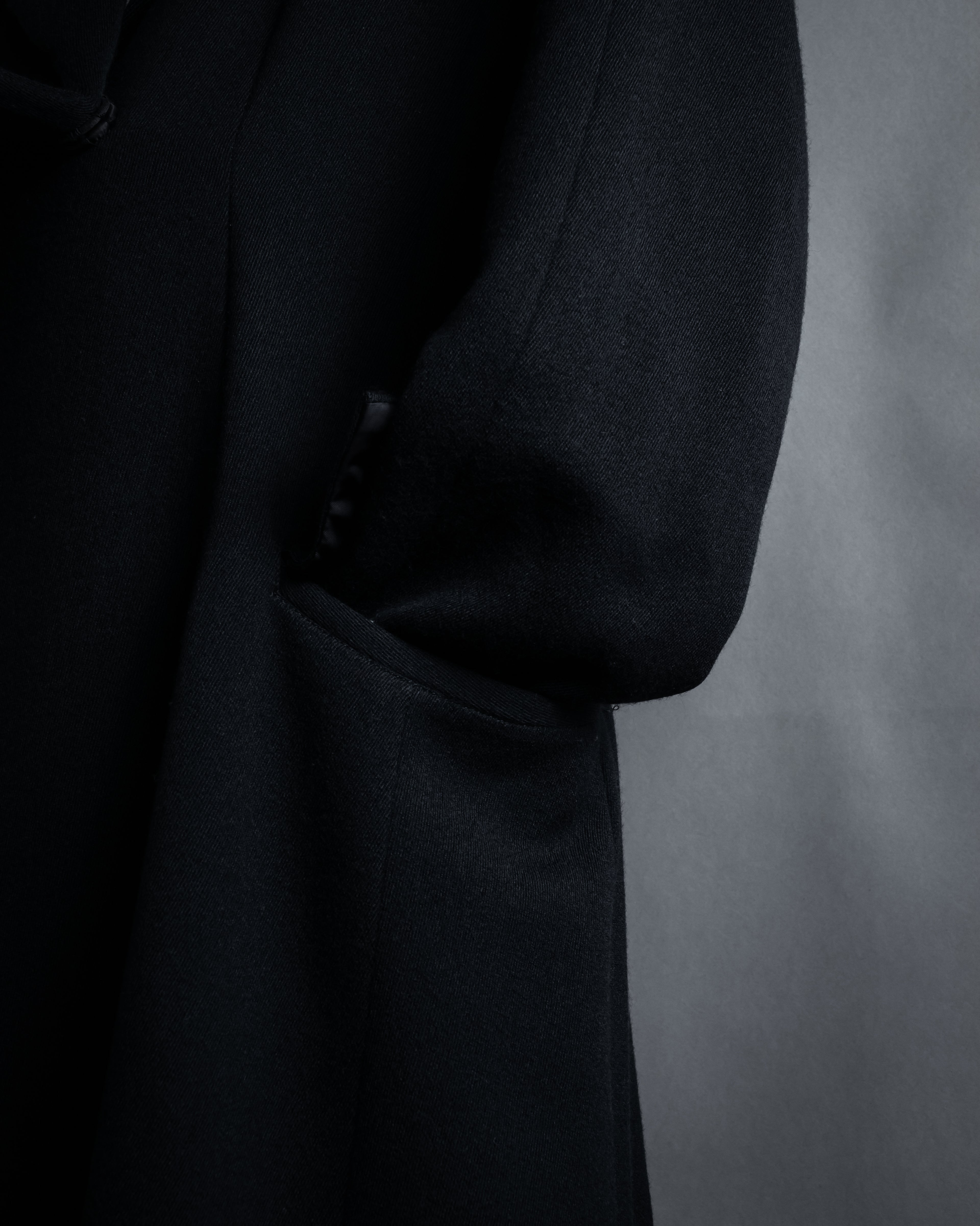 “KEITA MARUYAMA” Floral appliqué one-button chelsea coat