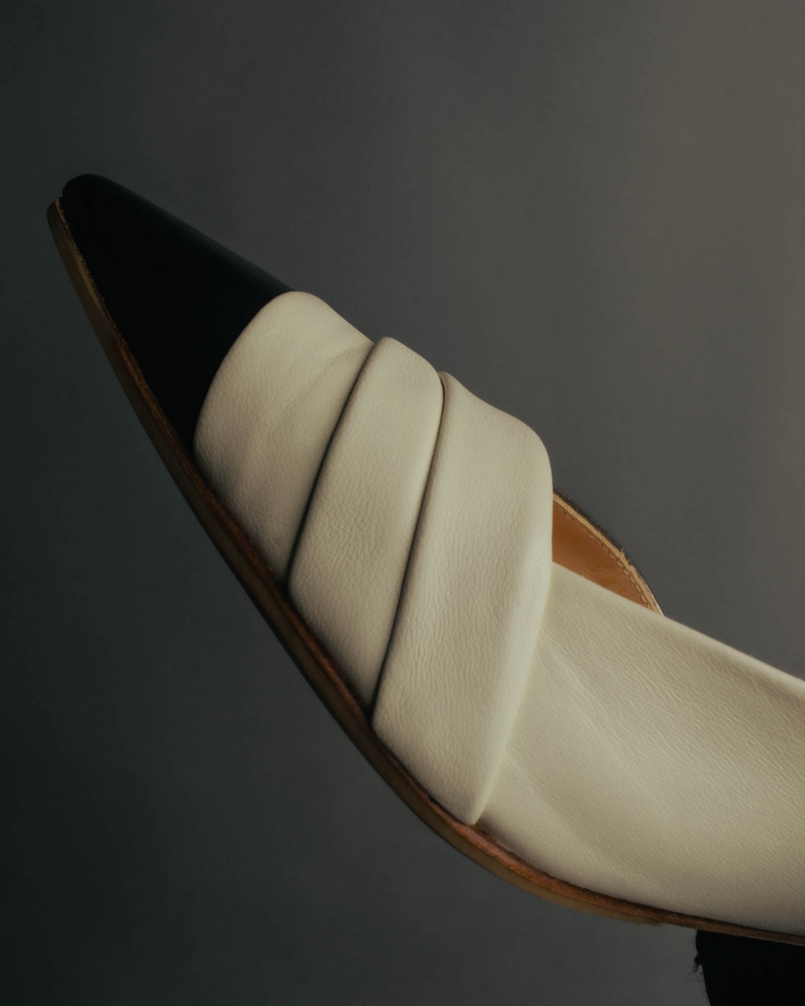 "Sergio Rossi" 90's-10's Elegant colorblock leather pointed-toe pumps
