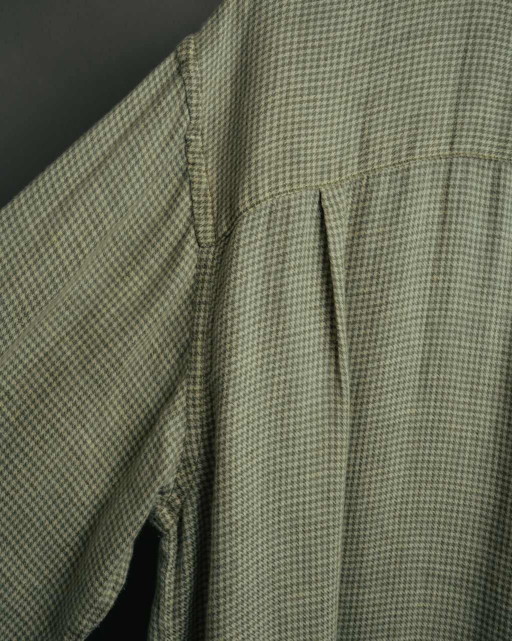 -MOOD Vintage Collections-
90’s Houndstooth linen relaxed shirt