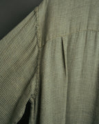 -MOOD Vintage Collections-
90’s Houndstooth linen relaxed shirt