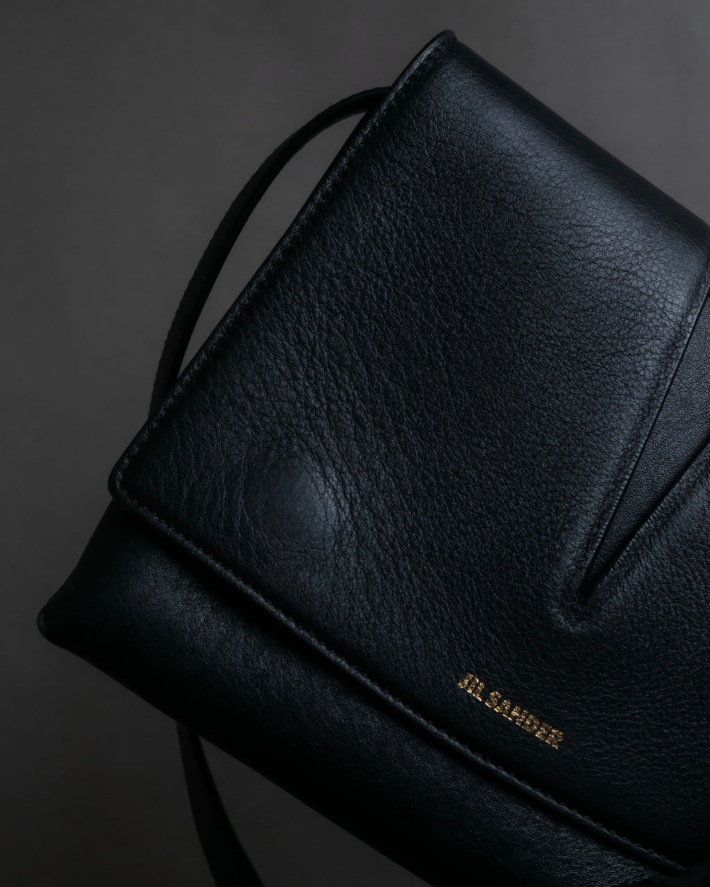 "JIL SANDER" Minimalist design leather shoulder bag