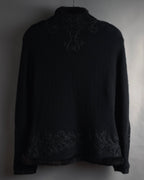 Chaqueta de piel con bordado de cuentas de los años 00 de Ralph Lauren