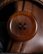 "Burberrys" Vintage-inspired leather oversized trench coat