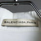 "BALENCIAGA" Gathered design box cut white shirt