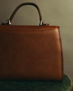 "Burberrys" 80's-90's Structured top handle handbag