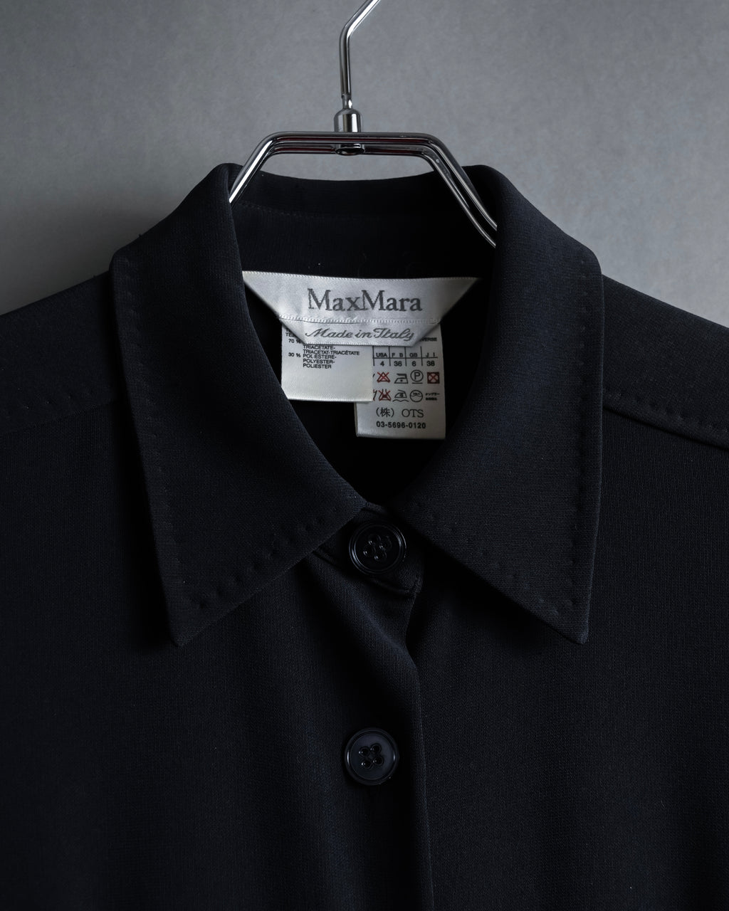 "Max Mara" 90's Refined design long shirt dress