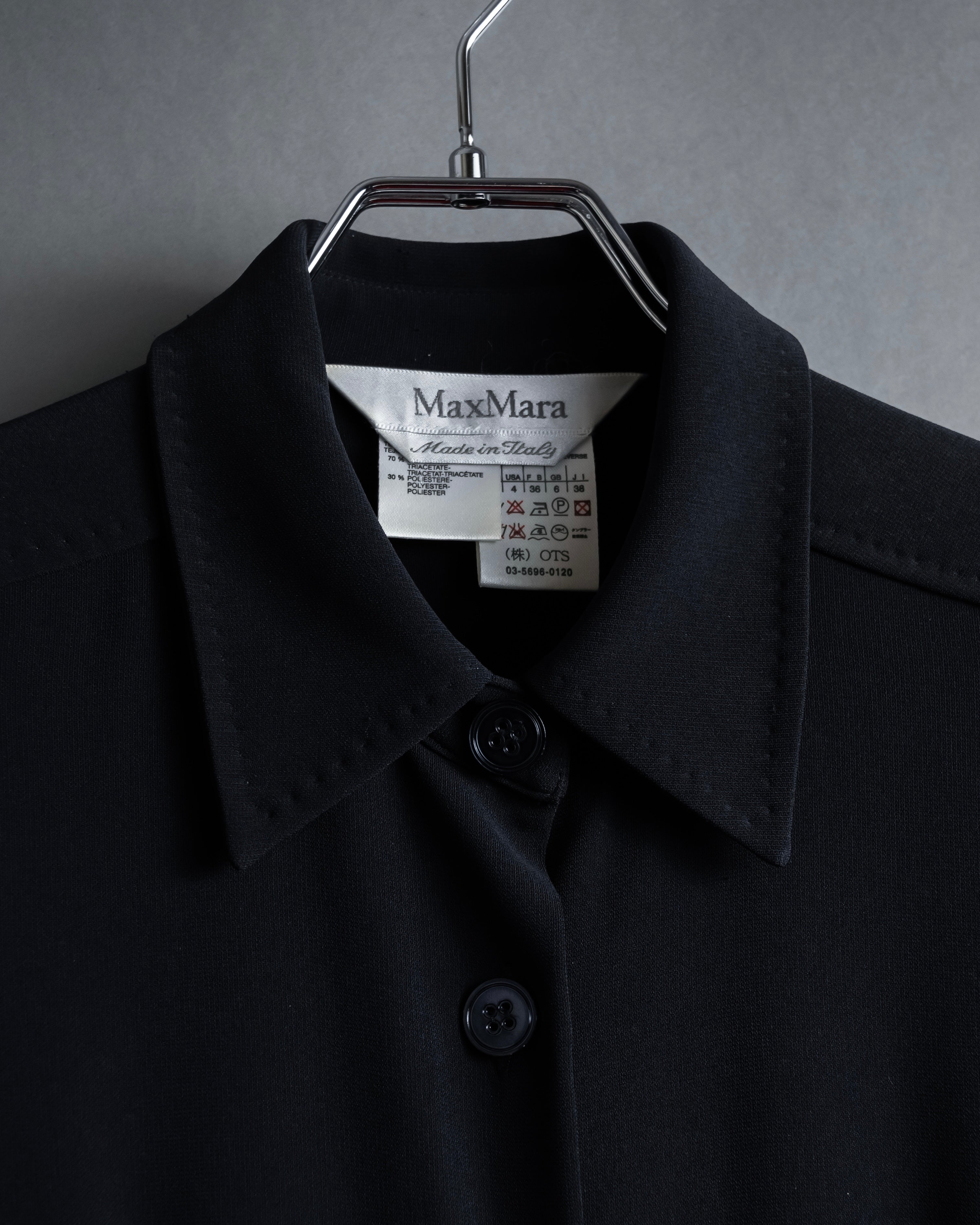 "Max Mara" 90's Refined design long shirt dress