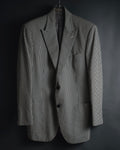 "HERMES" 00's striped stretch cotton tailored jacket