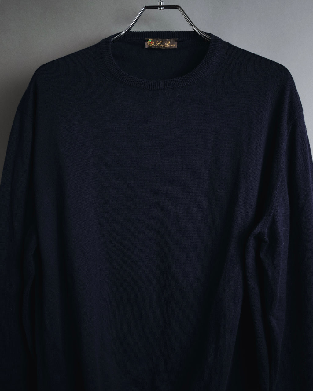 "Loro Piana" Refined high-gauge cotton crewneck knit