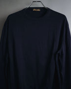 "Loro Piana" Refined high-gauge cotton crewneck knit