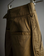 "Acne Studios" Belted design cotton twill high-waisted pants