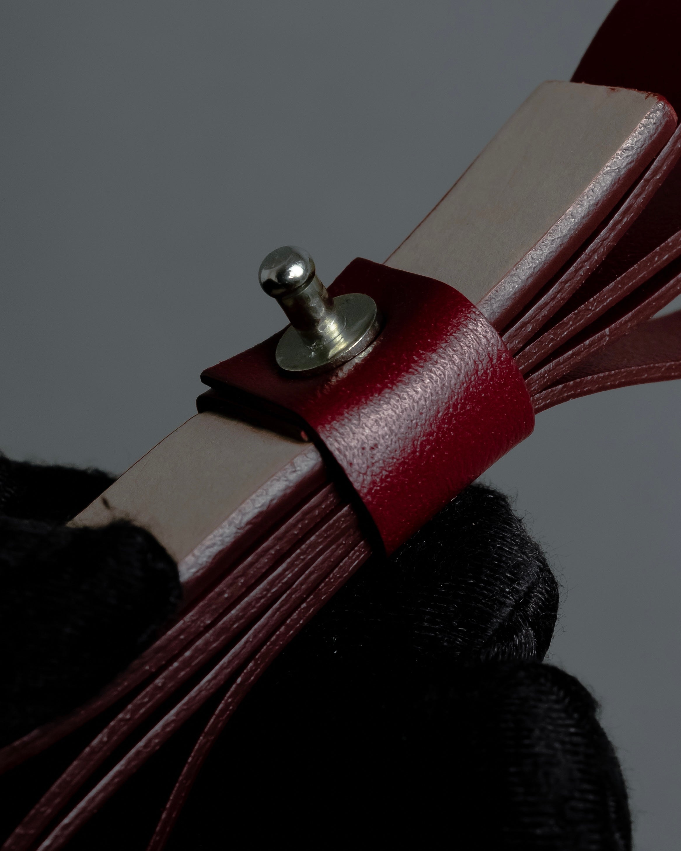 "RED VALENTINO" Bow motif Rosso color leather narrow belt