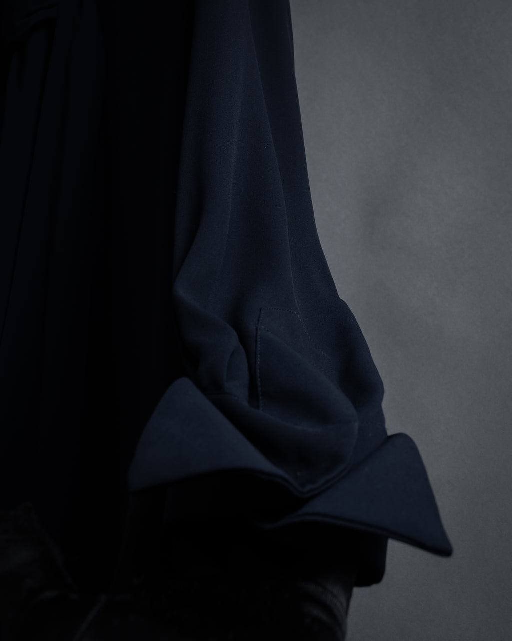 "Maison Margiela" 16SS Bow tie draping shirt