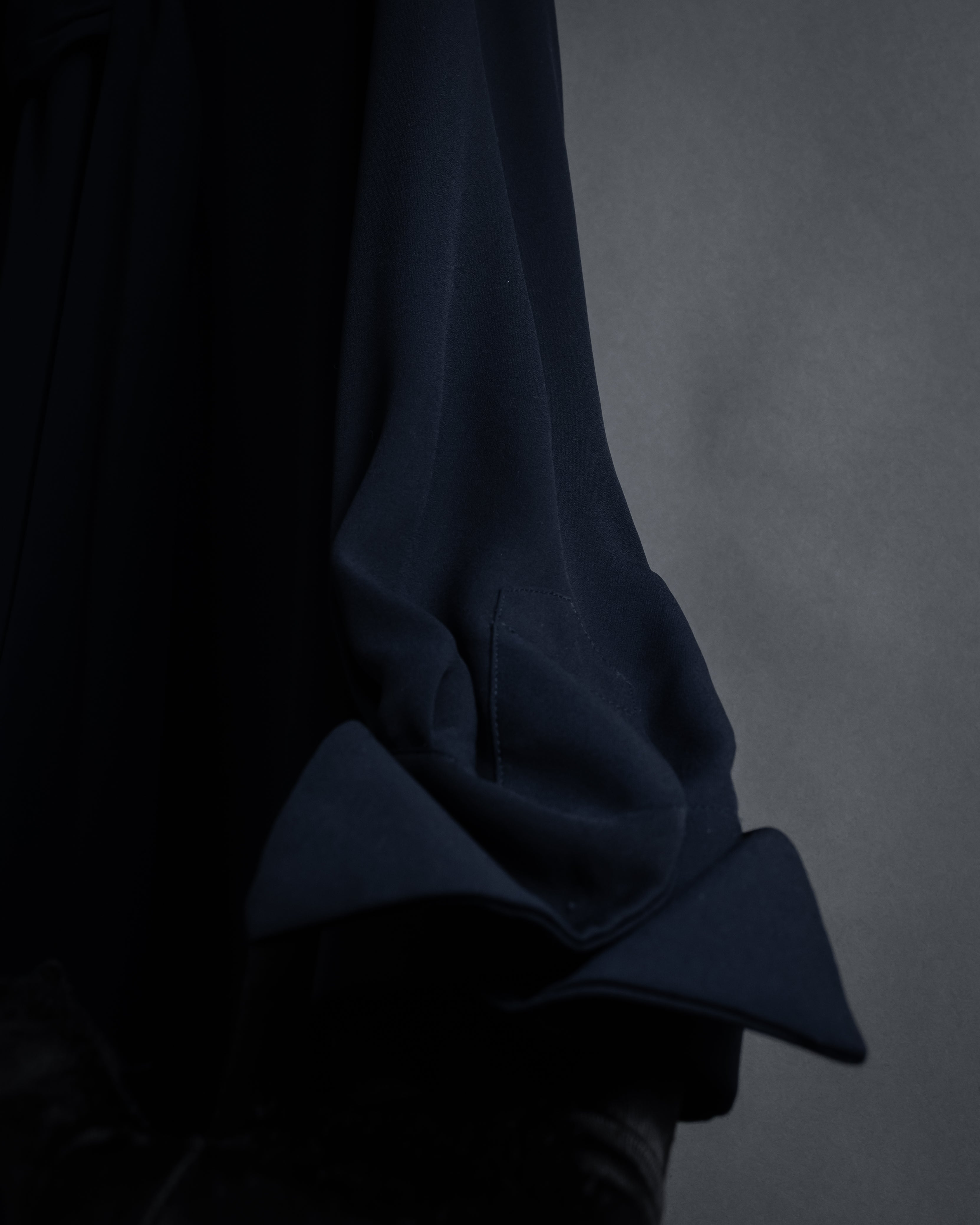 "Maison Margiela" 16SS Bow tie draping shirt