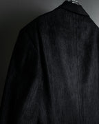 “Gianni Versace” 80’s-90’s Shadowed-texture tailored jacket